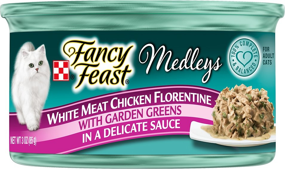 Fancy Feast Elegant Medleys Chicken Florentine Canned Cat Food PetFlow