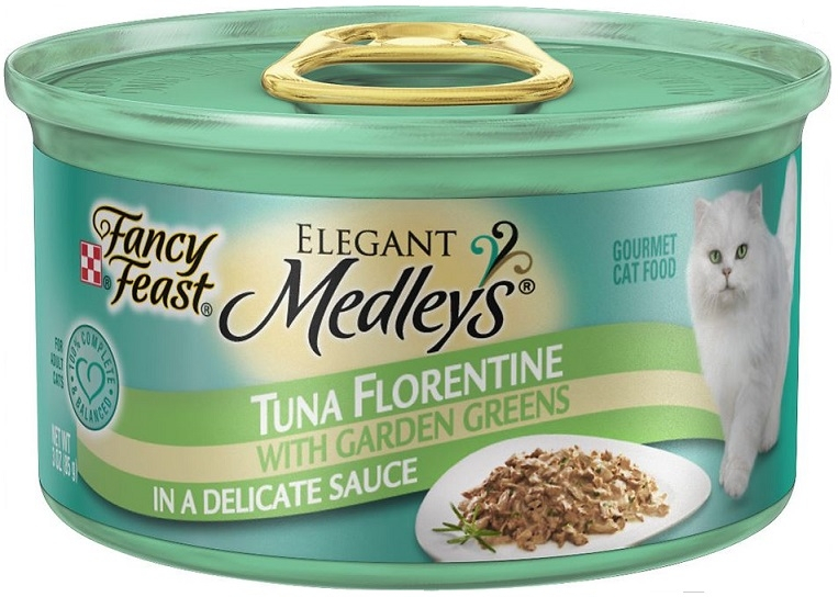 Fancy Feast Elegant Medleys Tuna Florentine Canned Cat Food PetFlow