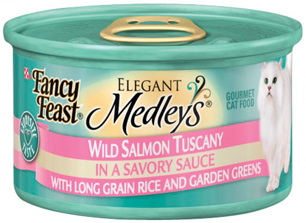 Fancy Feast Elegant Medley Deluxe Cat Food Wild Salmon Fare 85g