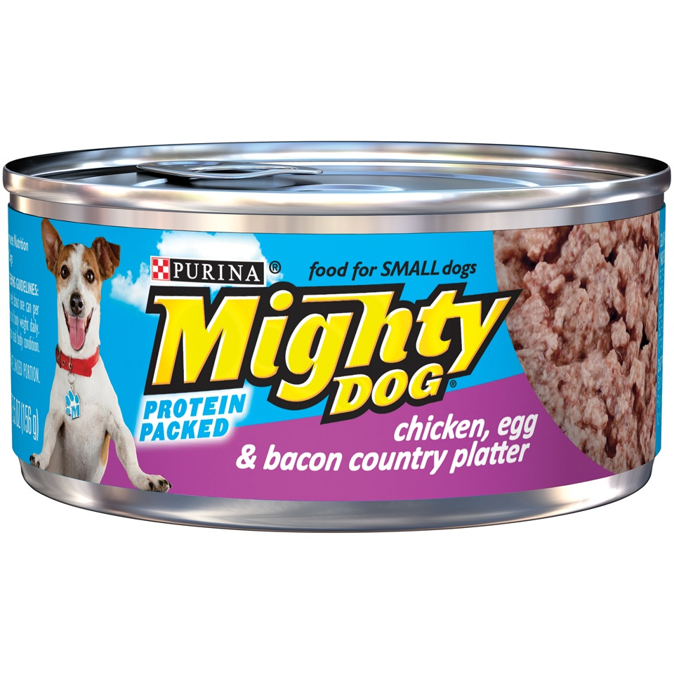 Purina Mighty Dog Chicken Egg and Bacon Canned Dog Food ...