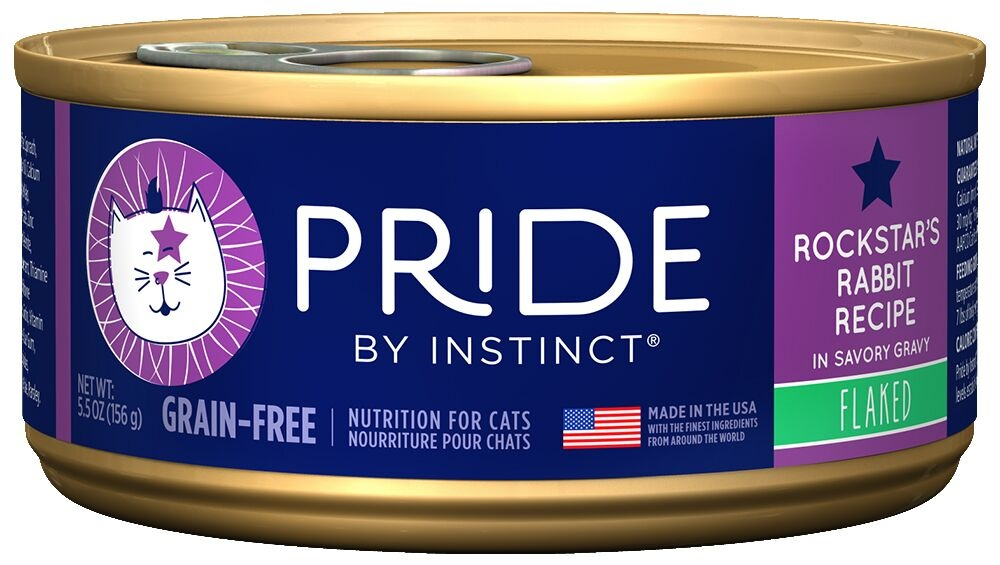 Nature's Variety Pride by Instinct Flaked Rockstar's Rabbit Canned Cat