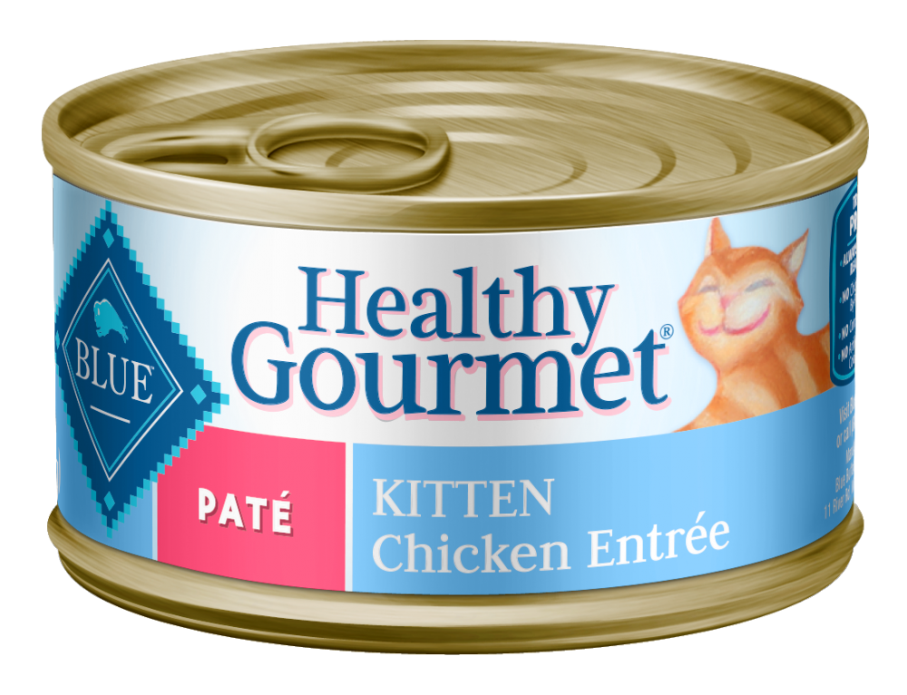 Blue Buffalo Healthy Gourmet Kitten Chicken Entree Canned Cat Food | PetFlow