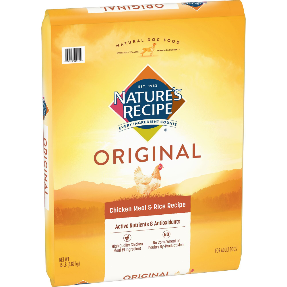 Nature's Recipe Adult Chicken Meal & Rice Dry Dog Food ...