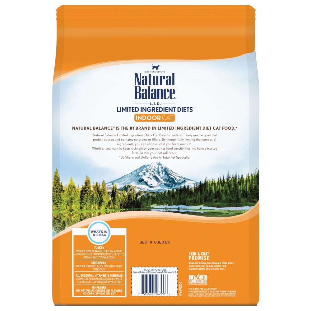 Natural Balance Limited Ingredient Diets Turkey & Chickpea Indoor Dry