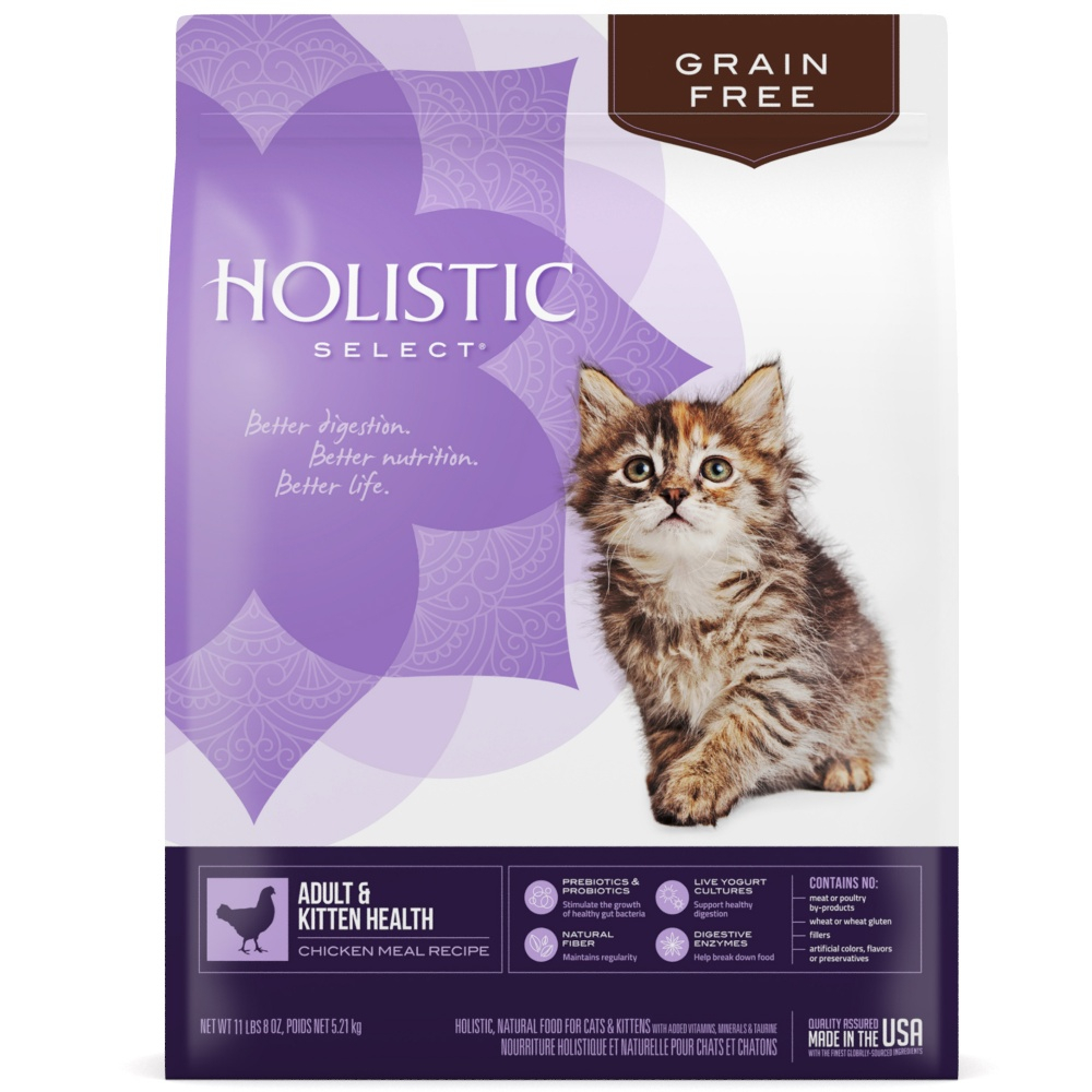 Holistic Select Natural Grain Free Adult and Kitten ...