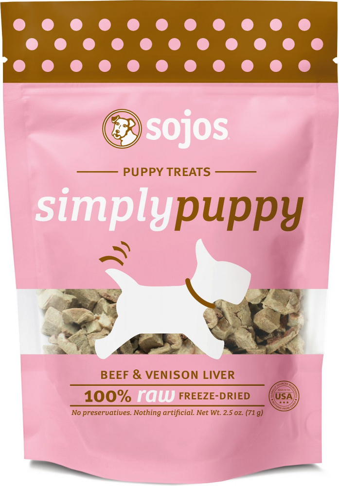 Sojos Grain Free Simply Puppy Beef & Venison Freeze Dried