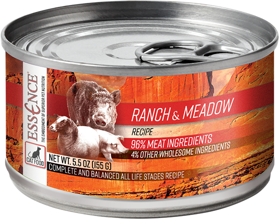 Essence Grain Free Ranch & Meadow Recipe Canned Cat Food PetFlow