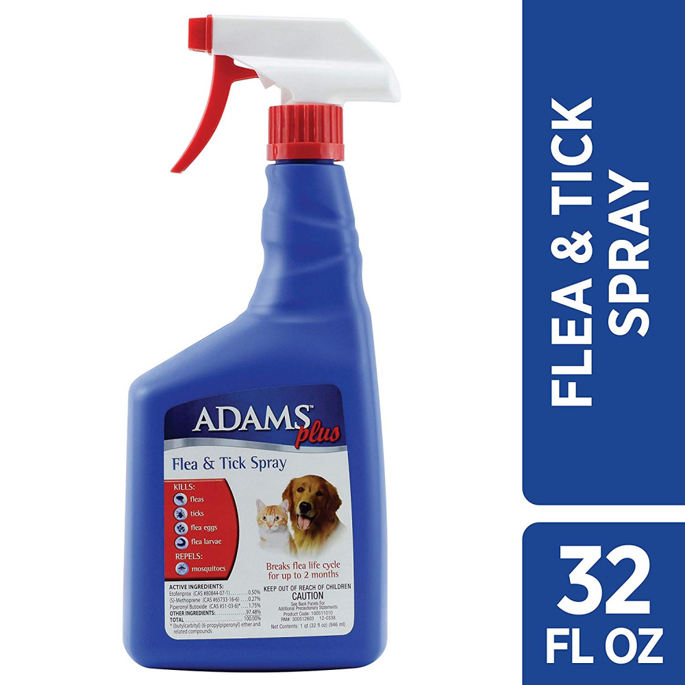 Adams Plus Spot On Flea & Tick Spray for Cats & Dogs PetFlow