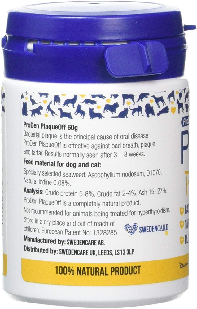 Proden PlaqueOff Dental Powder Supplement for Dogs & Cats ...