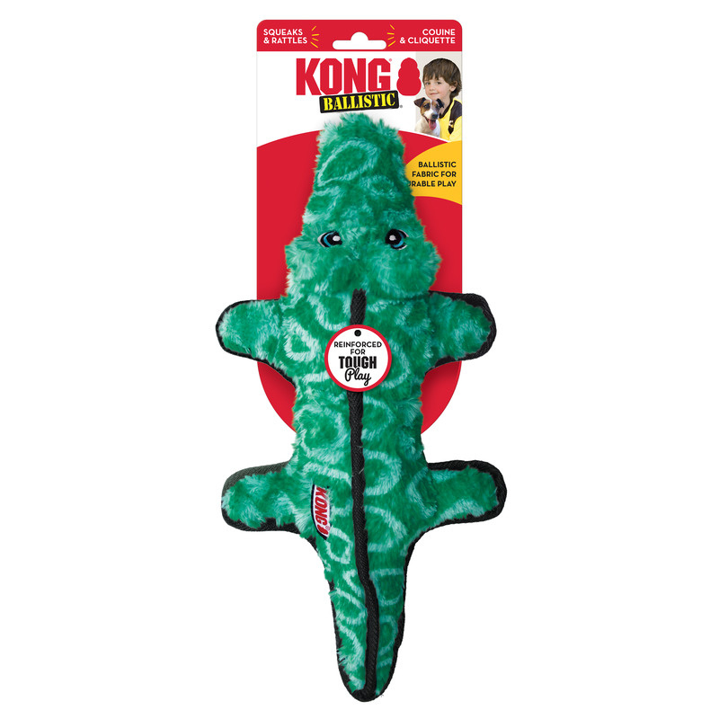 Kong Ballistic Alligator Dog Toy Petflow