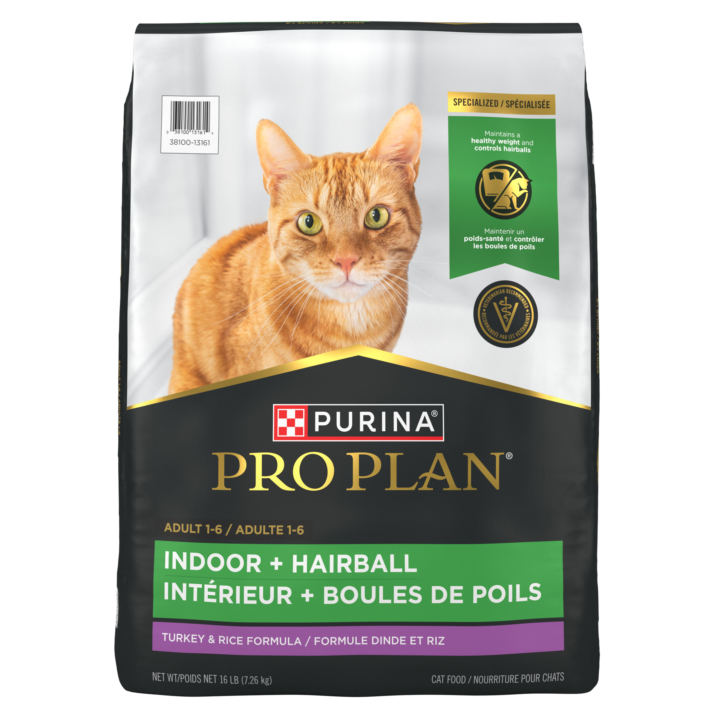 Purina Pro Plan Indoor Care Turkey & Rice Formula Dry Cat Food 16-lb