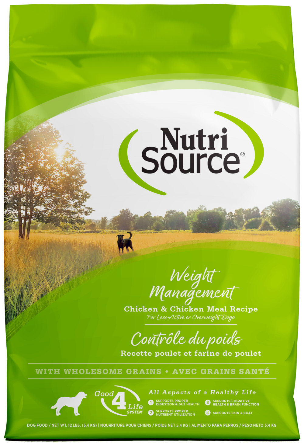 NutriSource Weight Managmenet Dog 12 lb