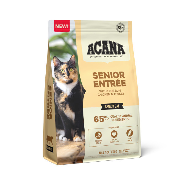 ACANA Senior Entre Chicken Turkey and Duck Dry Cat Food 4lb
