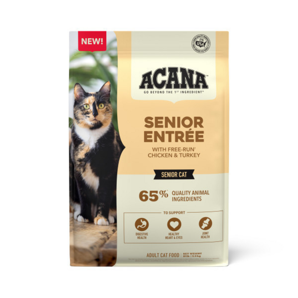 ACANA Senior Entre Chicken Turkey and Duck Dry Cat Food 10lb