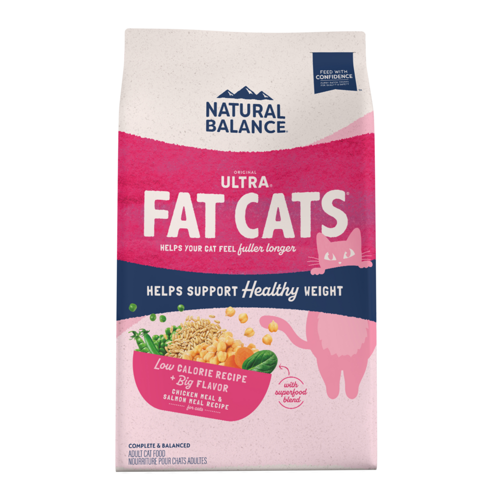 Natural Balance Original Ultra Fat Cats Dry Cat Food Chicken Meal  Salmon Meal Recipe 15lb