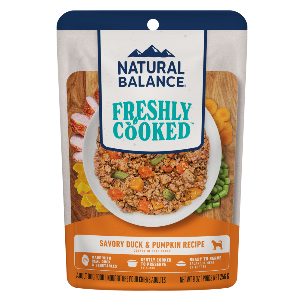 Natural Balance Freshly Cooked Duck  Pumpkin Recipe Wet Dog Food 9oz