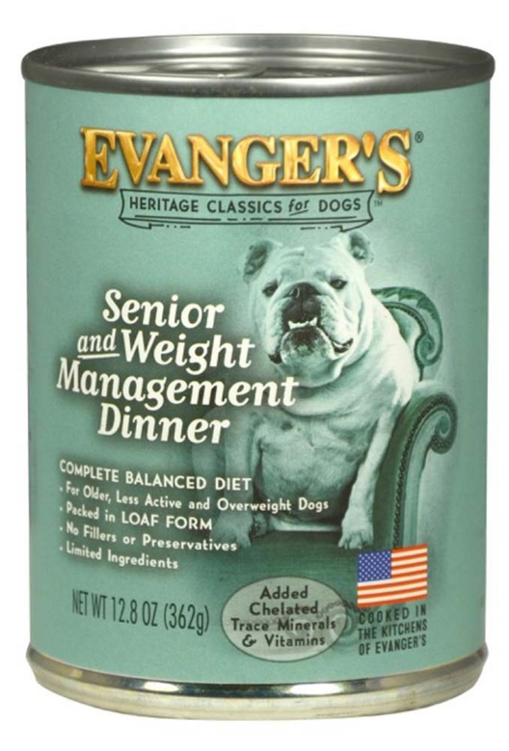 Evangers Classic Senior and Weight Management Canned Dog Food 13oz case of 12