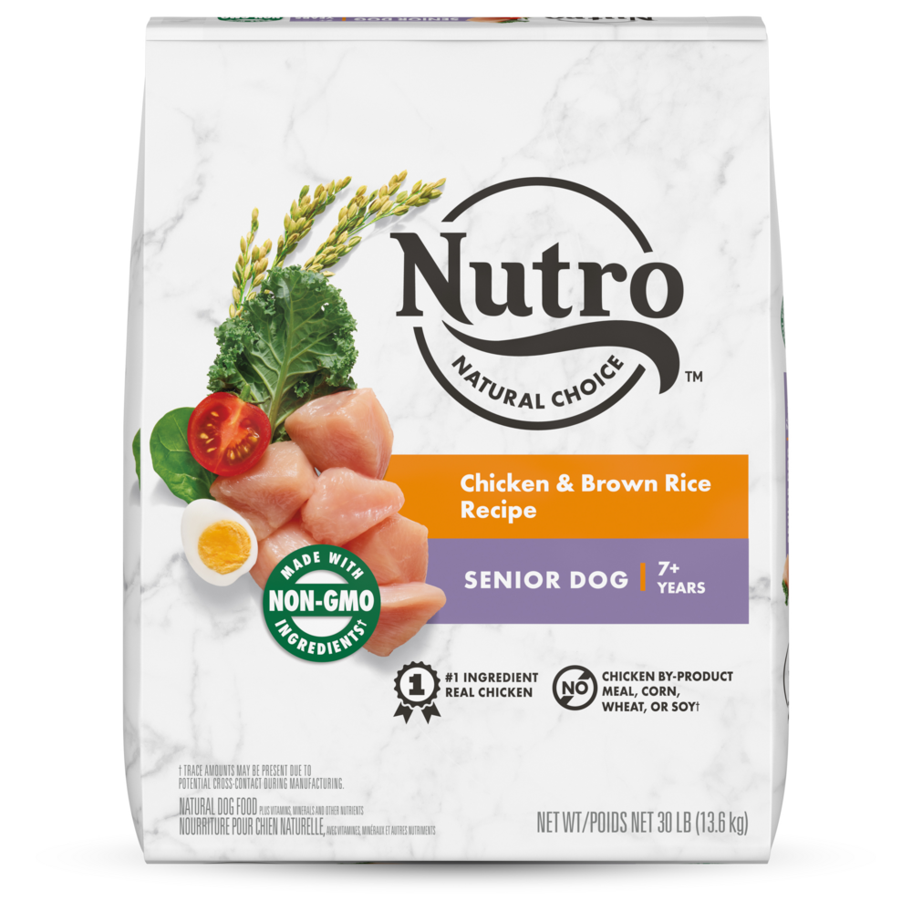 Nutro Wholesome Essentials Senior Chicken Whole Brown Rice and Sweet Potato Formula Dry Dog Food 30lb