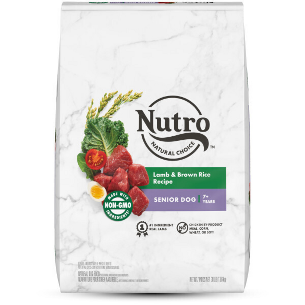 Nutro Wholesome Essentials Senior PastureFed Lamb  Rice Dry Dog Food 30lb