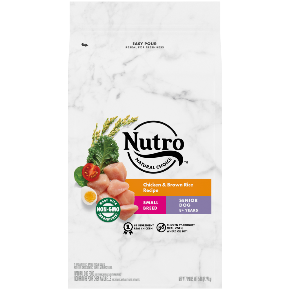 Nutro Wholesome Essentials Small Breed Senior Chicken Whole Brown Rice and Sweet Potato Dry Dog Food 5lb