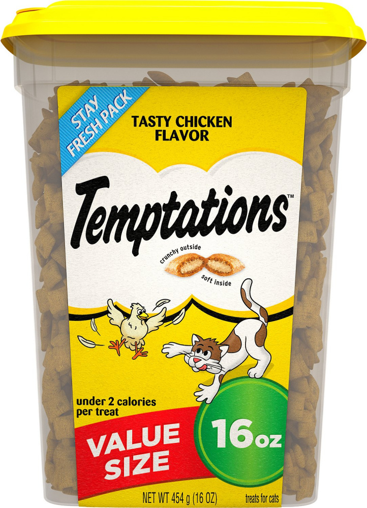 Temptations Classic Crunchy and Soft Cat Treats Tasty Chicken Flavor 16-oz