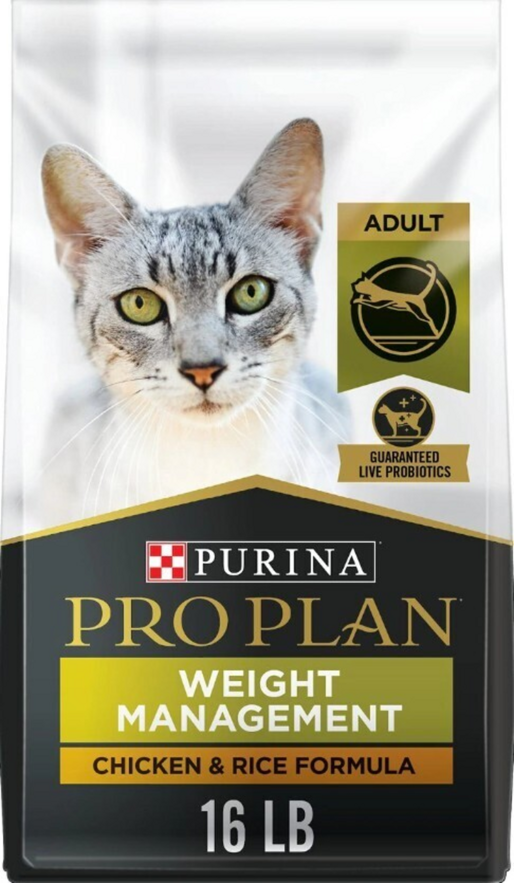 ProPlan Weight Management Chicken and Rice Dry Cat Food 16lb