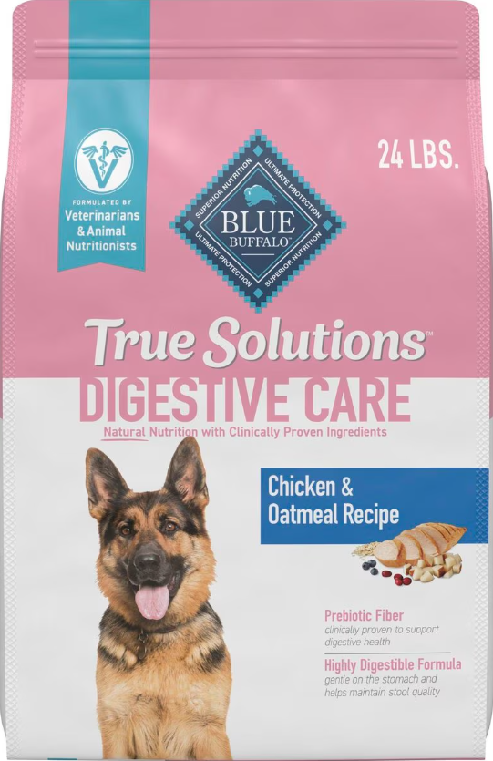 Blue Buffalo True Solutions Blissful Belly Digestive Care Formula Chicken Recipe Adult Dry Dog Food 24-lb