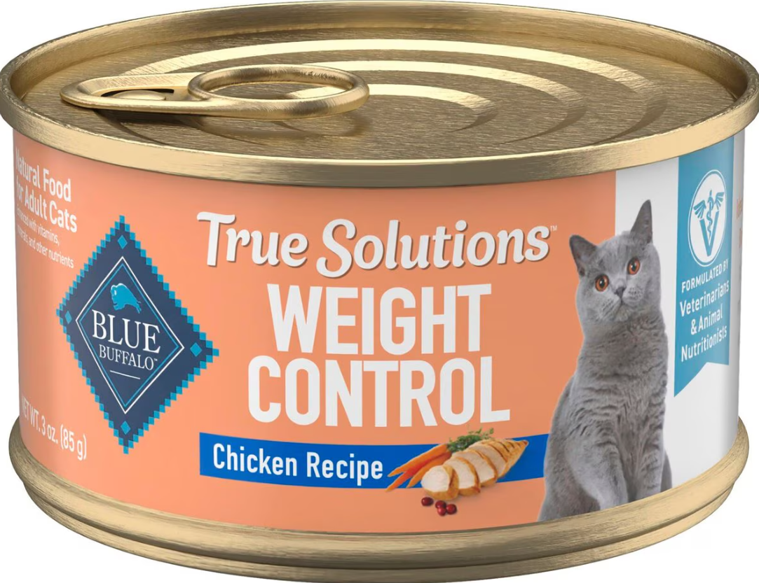 Blue Buffalo True Solutions Weight Control Formula Adult Wet Cat Food 3-oz, case of 24