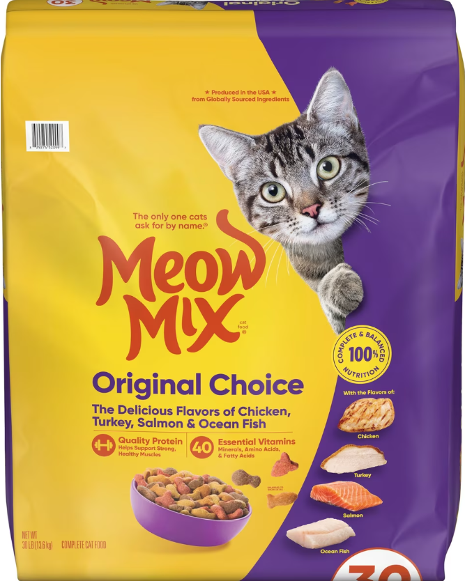 Meow Mix Original Choice Dry Cat Food 315lb