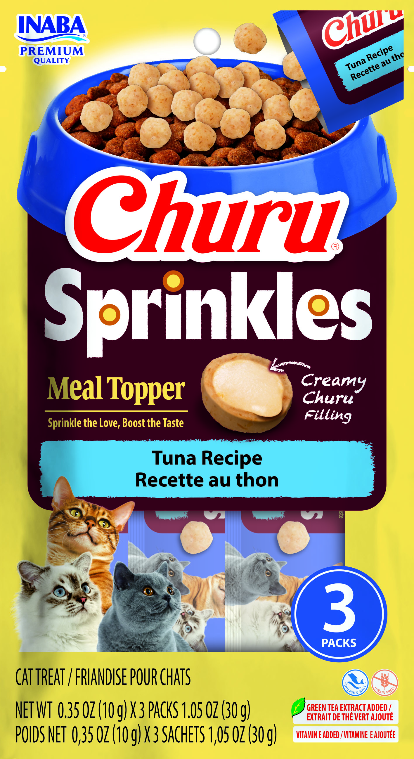 Inaba Churu Sprinkles Tuna Recipe Cat Treats 6/1.05 oz