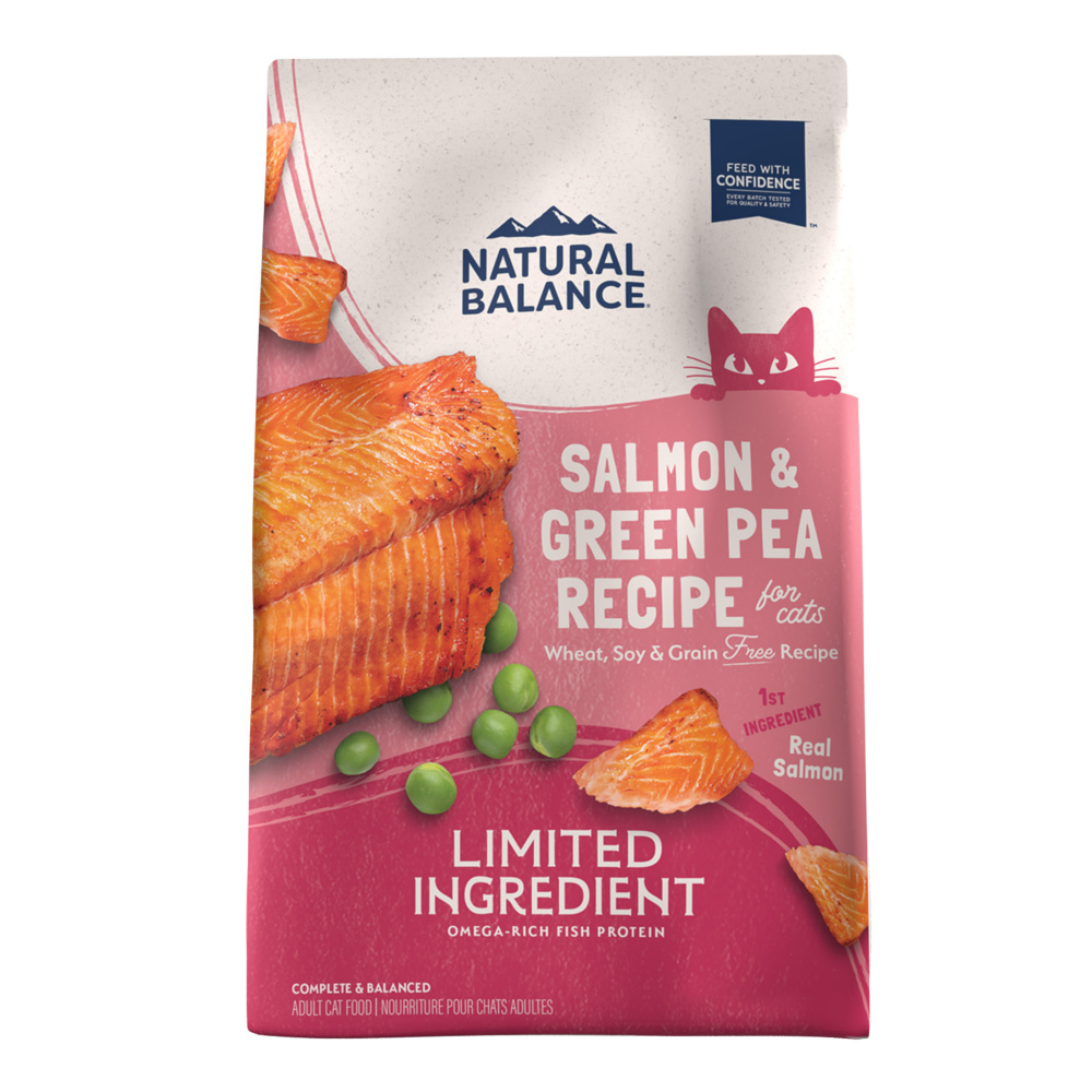 Natural Balance Limited Ingredient Grain Free Dry Cat Food Salmon  Green Pea Recipe 10lb
