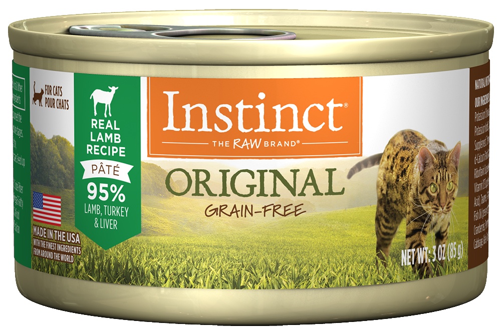 Instinct GrainFree Lamb Formula Canned Cat Food 55oz case of 12