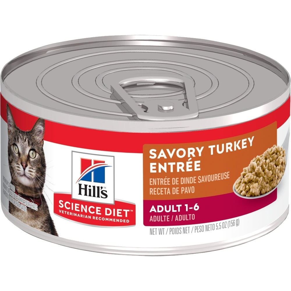 Hills Science Diet Adult Savory Turkey Entree Canned Cat Food