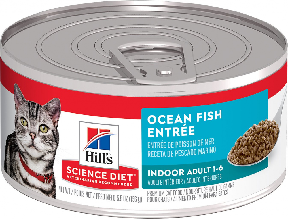 Hills Science Diet Adult Indoor Ocean Fish Entree Canned Cat Food