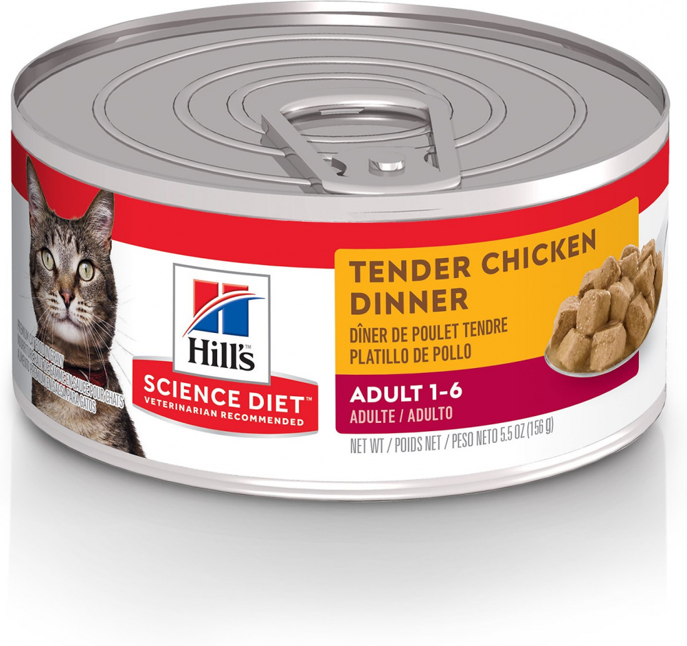 Hills Science Diet Adult Tender Chicken Dinner Canned Cat Food