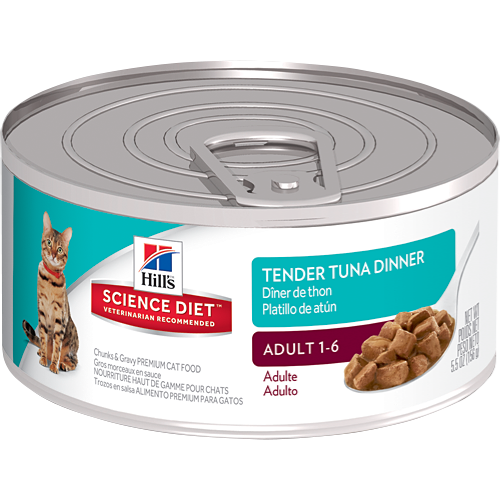 Hills Science Diet Adult Tender Tuna Dinner Canned Cat Food
