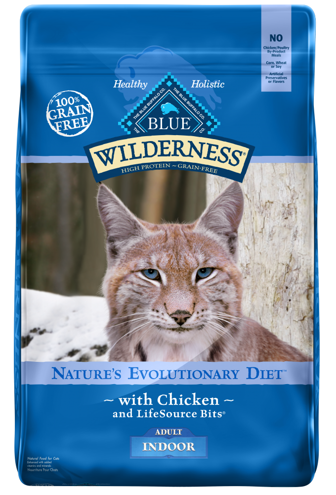 Blue Buffalo Wilderness High-Protein Grain-Free Indoor Adult Chicken Recipe Dry Cat Food 5-lb