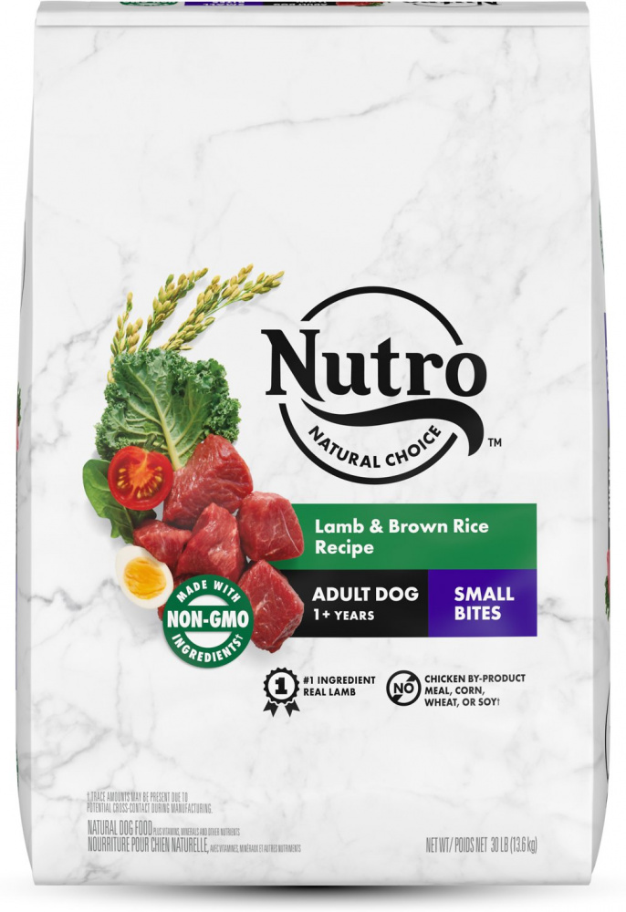 Nutro Wholesome Essentials Small Bites Adult Pasture-Fed Lamb & Rice Dry Dog Food 30-lb