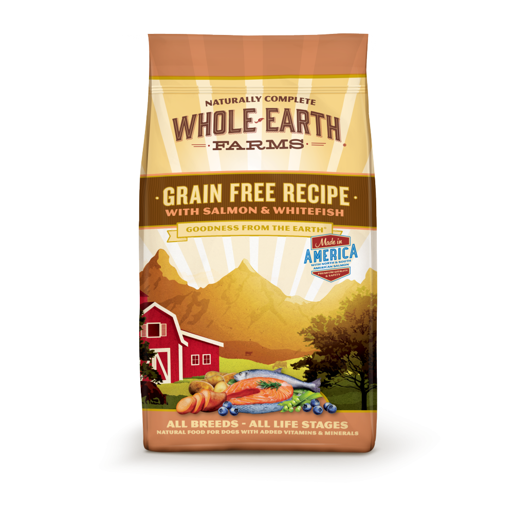 Whole Earth Farms Grain Free Recipe Salmon and Whitefish Dry Dog Food 25-lb
