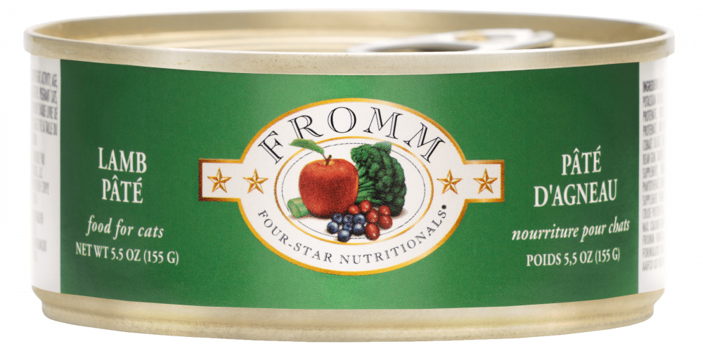 Fromm Four Star Lamb Pate Canned Cat Food 55oz case of 12
