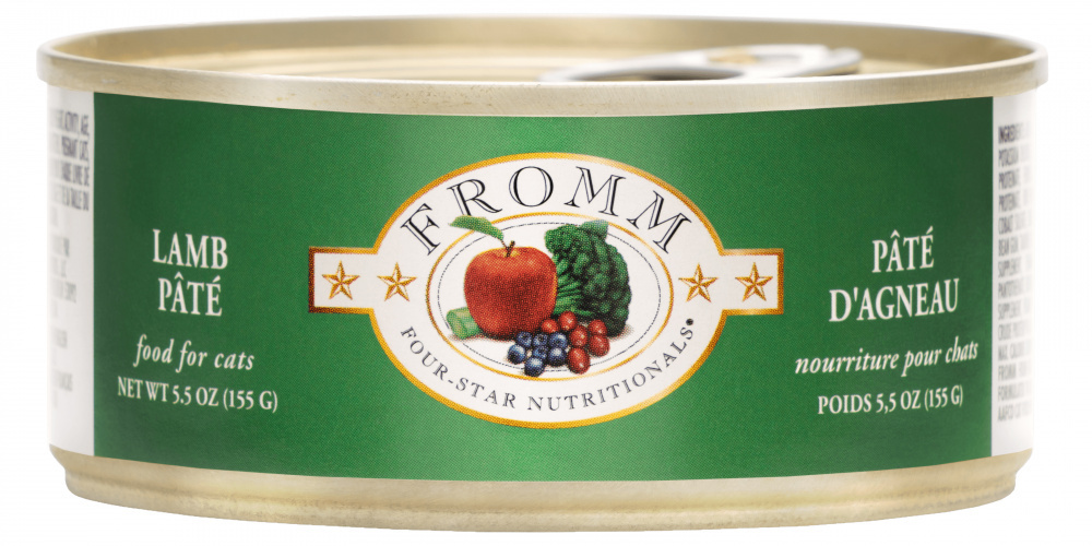 Fromm Four Star Lamb Pate Canned Cat Food 55oz case of 12