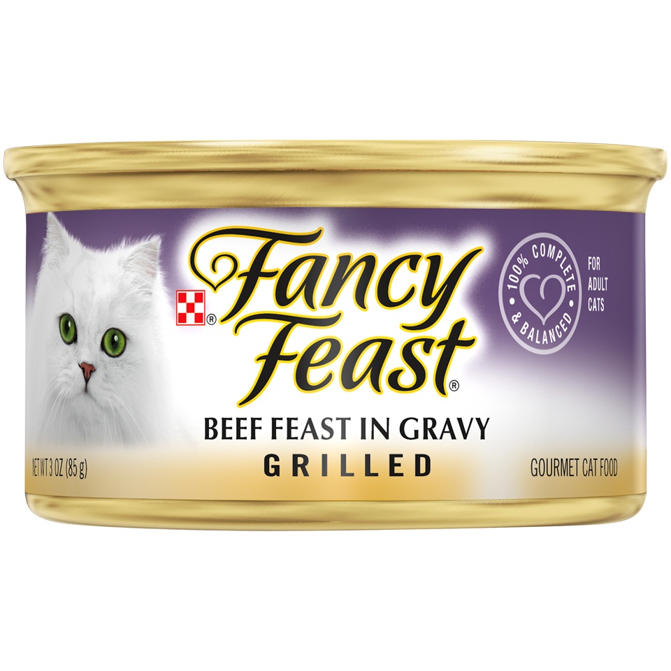 Fancy Feast Grilled Beef Feast In Gravy Canned Cat Food 243 oz