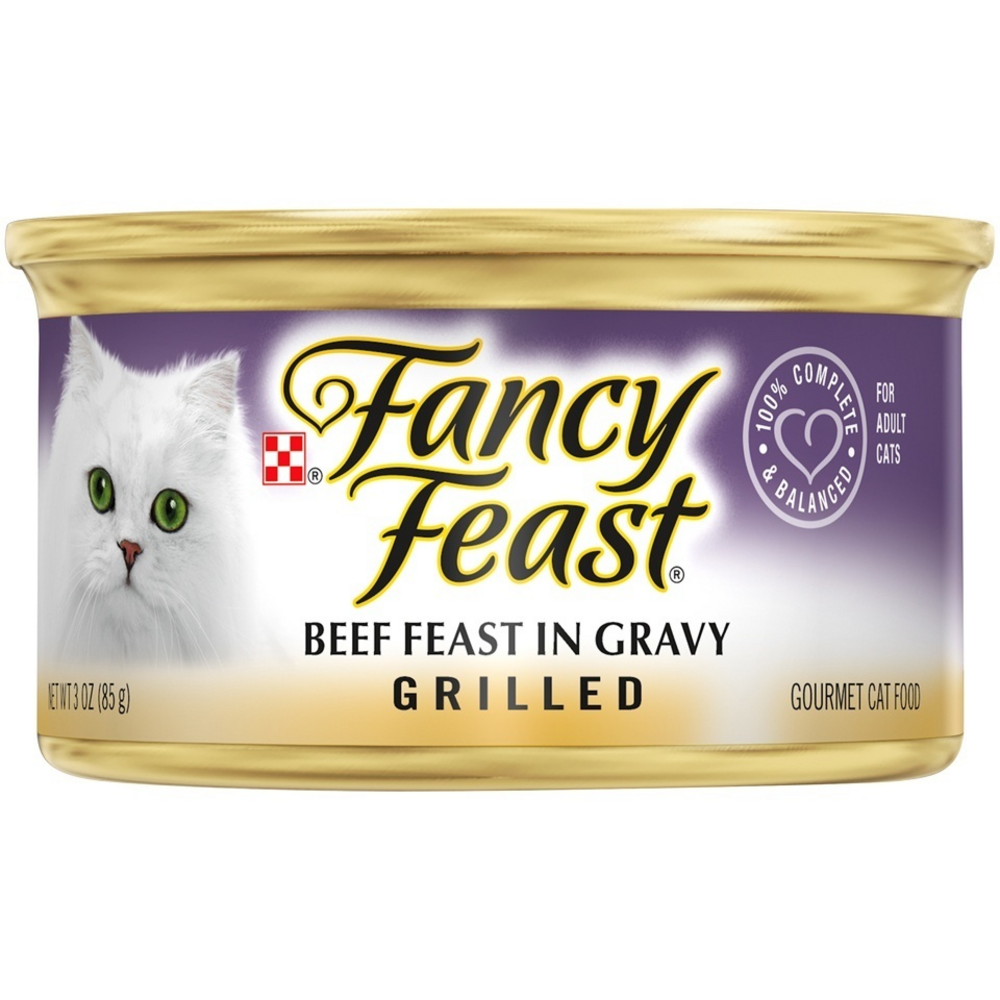 Fancy Feast Grilled Beef Feast In Gravy Canned Cat Food 243 oz