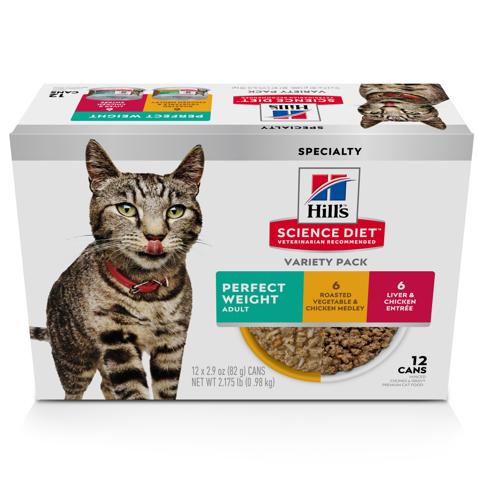 Hills Science Diet Perfect Weight Variety Pack Adult Canned Cat Food