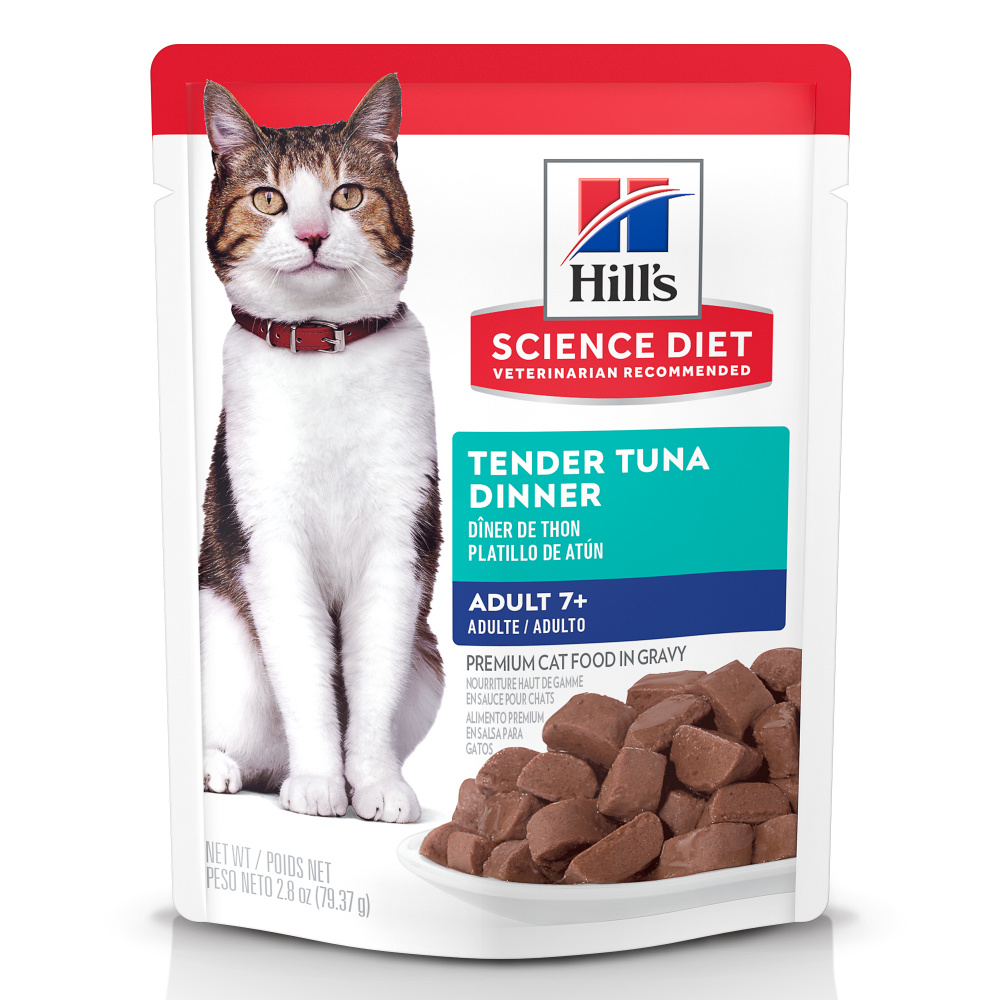 Hills Science Diet Senior 7 Tender Tuna Dinner Wet Cat Food