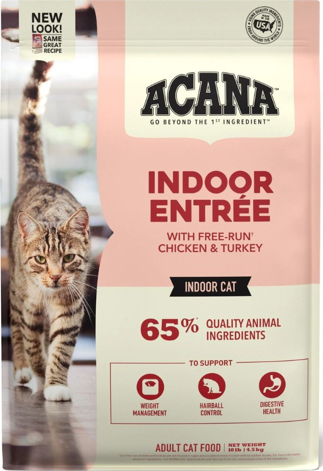 ACANA Indoor Entree Dry Cat Food 10lb