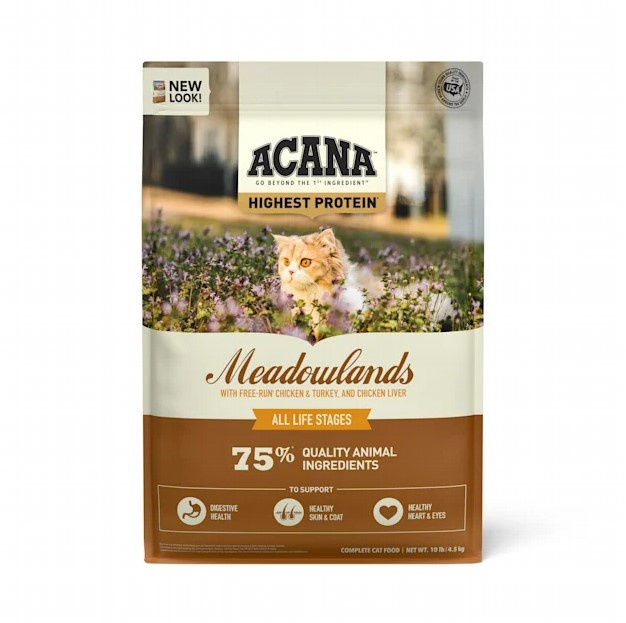 ACANA Highest Protein Meadowlands Dry Cat Food  10lb