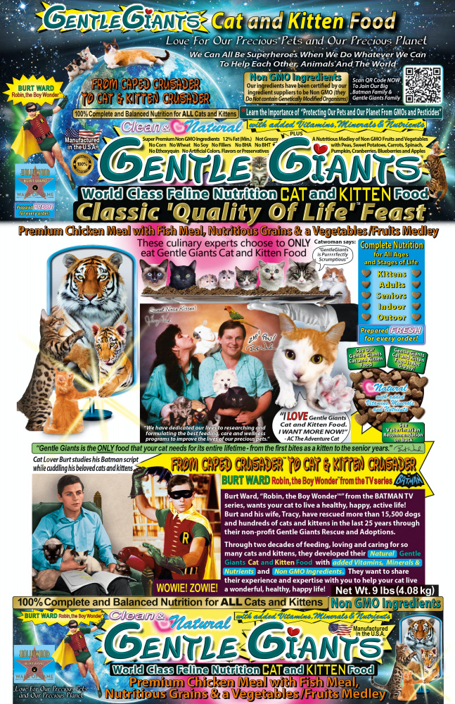 Gentle Giants Natural NonGMO ChickenFish Cat  Kitten Food 3lb