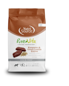 NutriSource PureVita Kangaroo & Green Lentils Entree Grain Free Limited Ingredient Dog Food