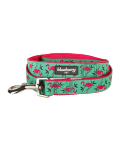 Blueberry Pet Durable Pink Flamingo Light Emerald Dog Leash